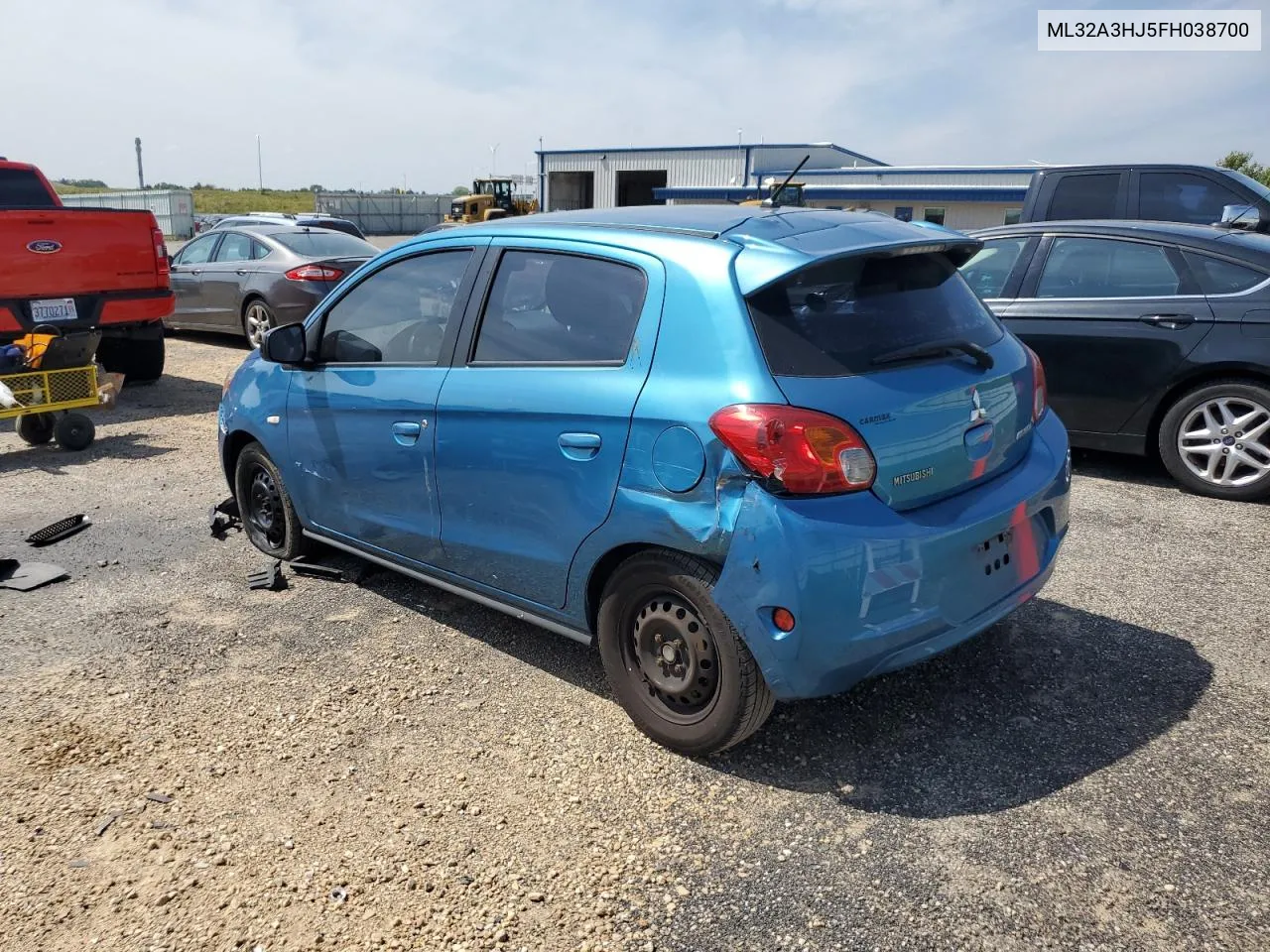 2015 Mitsubishi Mirage De VIN: ML32A3HJ5FH038700 Lot: 67277264