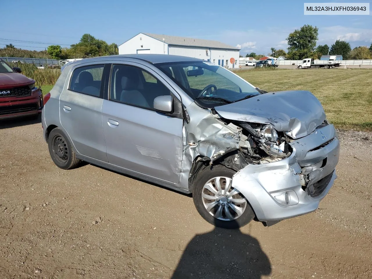 2015 Mitsubishi Mirage De VIN: ML32A3HJXFH036943 Lot: 72328764