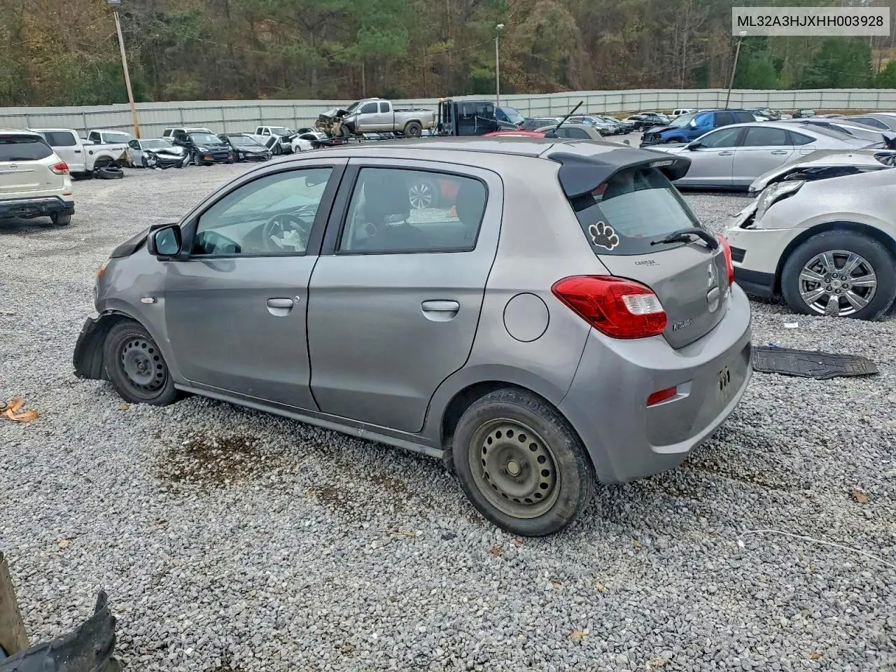 ML32A3HJXHH003928 2017 Mitsubishi Mirage Es