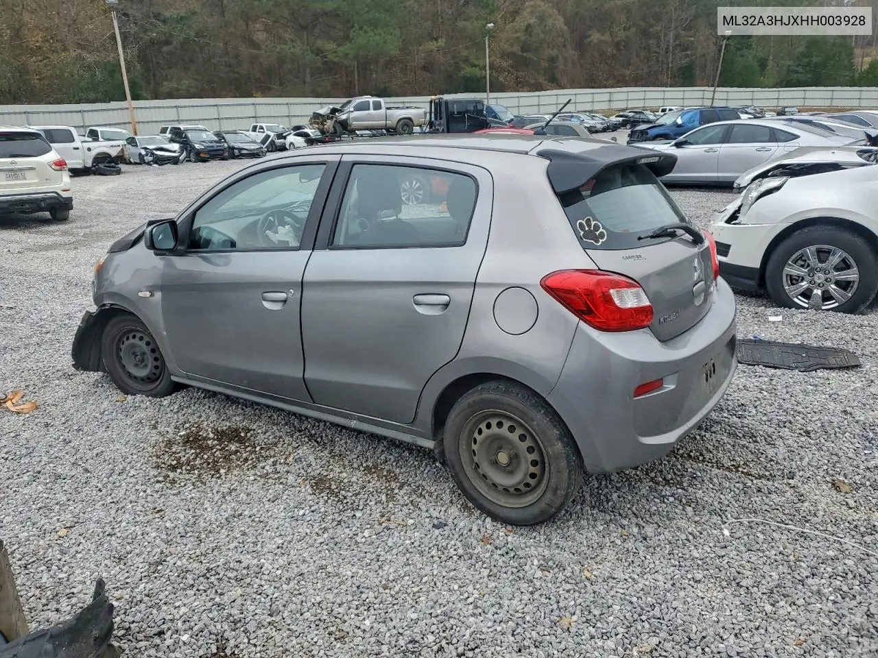 ML32A3HJXHH003928 2017 Mitsubishi Mirage Es