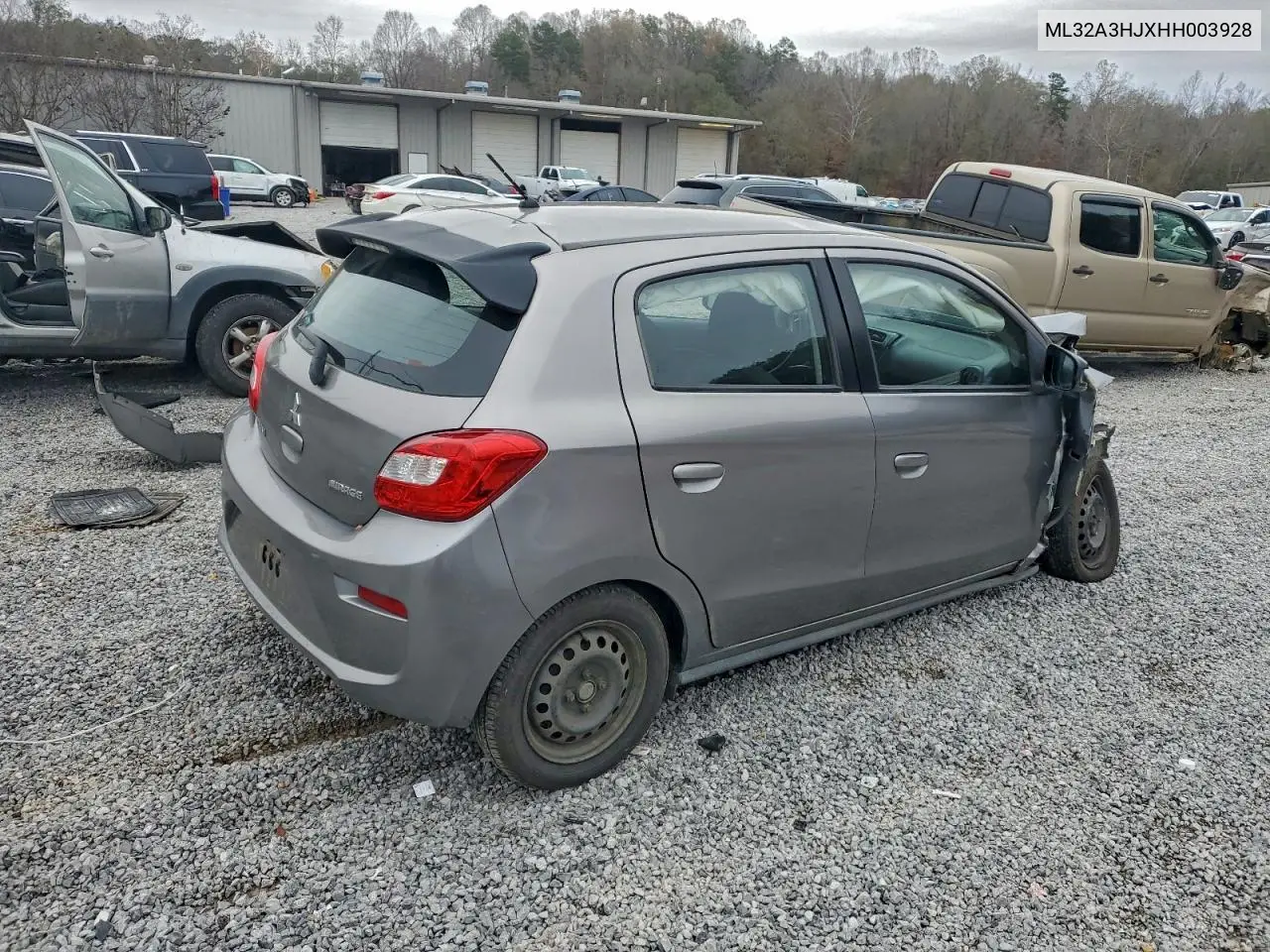 ML32A3HJXHH003928 2017 Mitsubishi Mirage Es