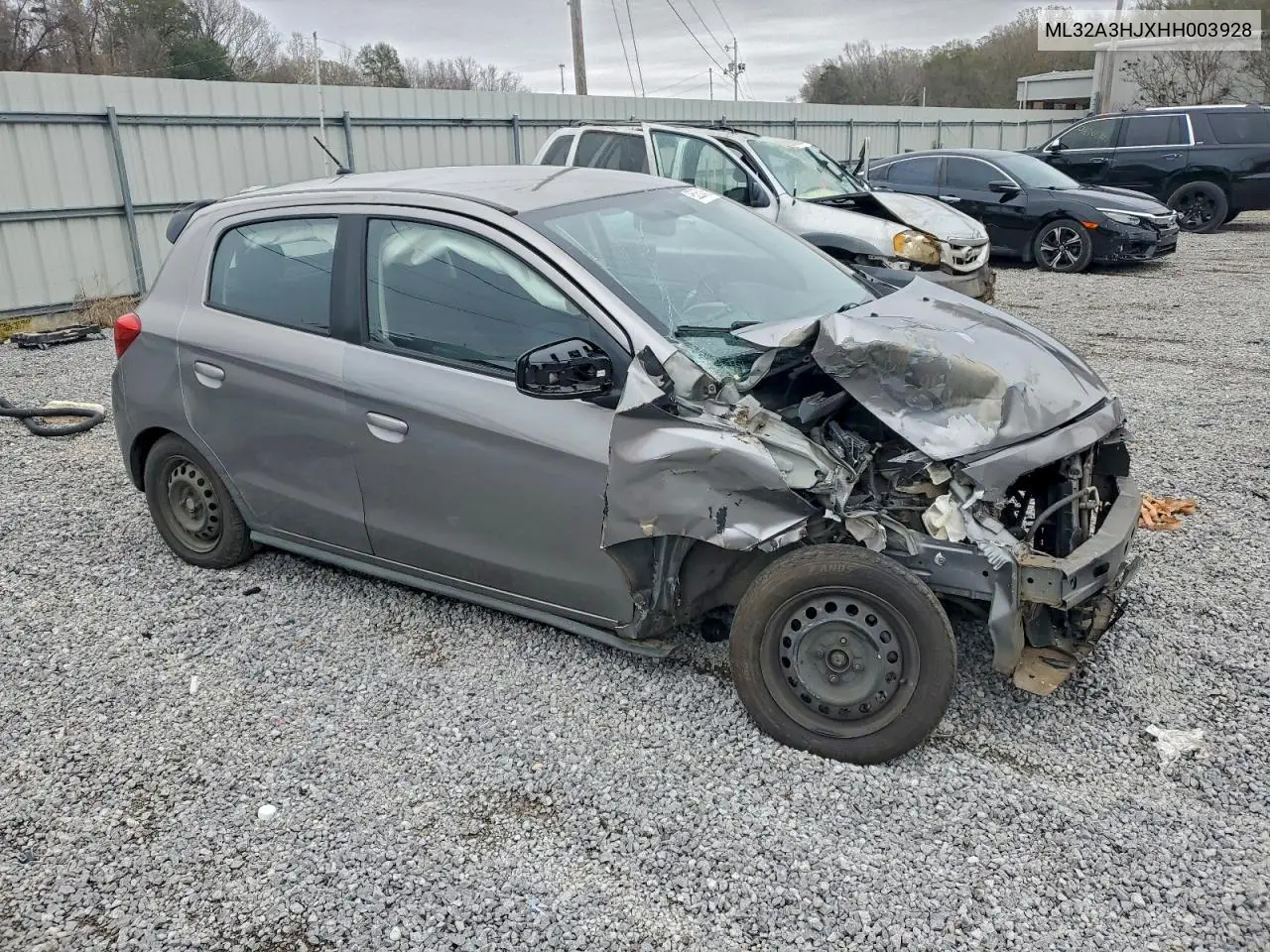 ML32A3HJXHH003928 2017 Mitsubishi Mirage Es