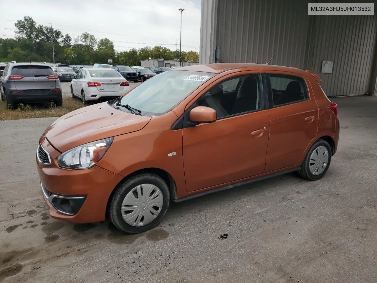 2018 Mitsubishi Mirage Es VIN: ML32A3HJ5JH013532 Lot: 70865634