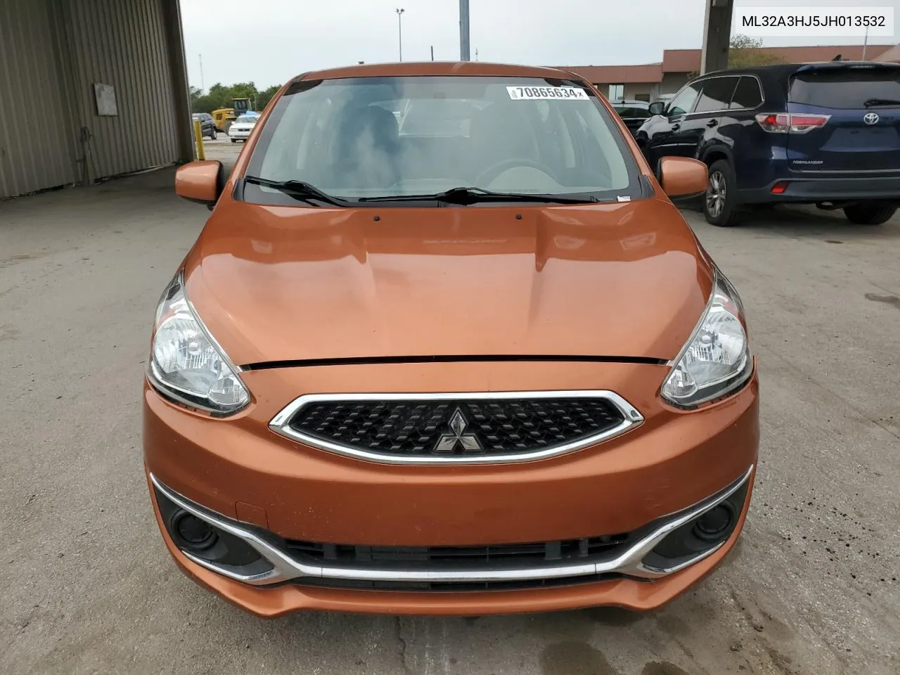 2018 Mitsubishi Mirage Es VIN: ML32A3HJ5JH013532 Lot: 70865634