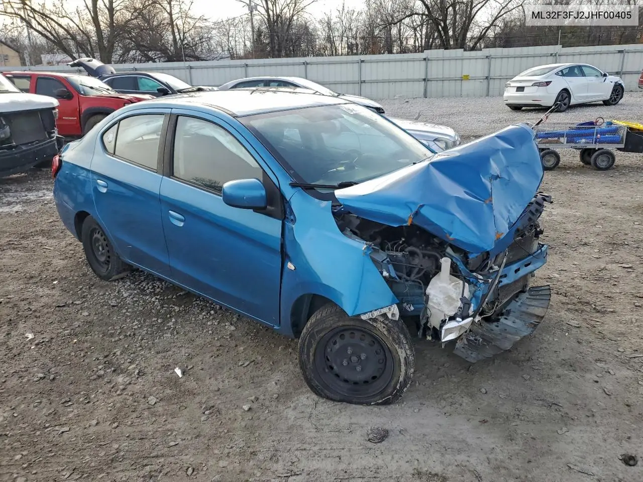 ML32F3FJ2JHF00405 2018 Mitsubishi Mirage G4 Es