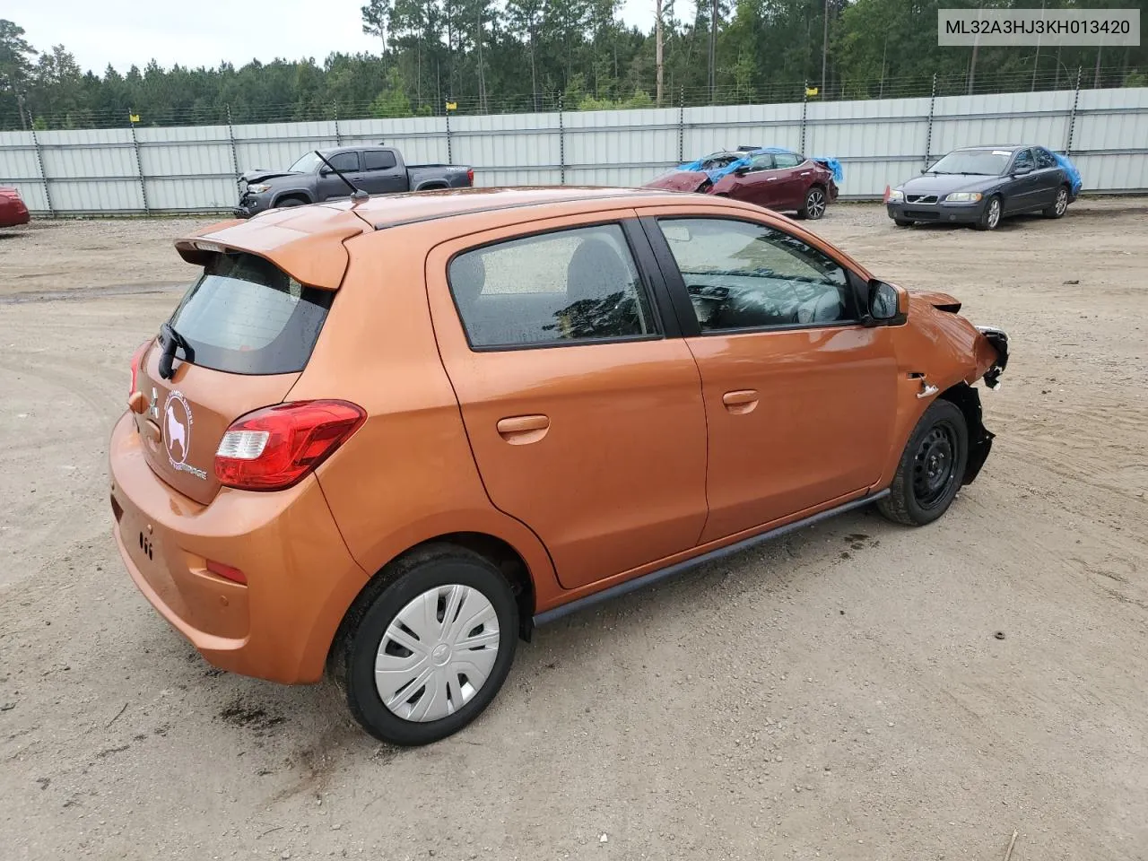 ML32A3HJ3KH013420 2019 Mitsubishi Mirage Es