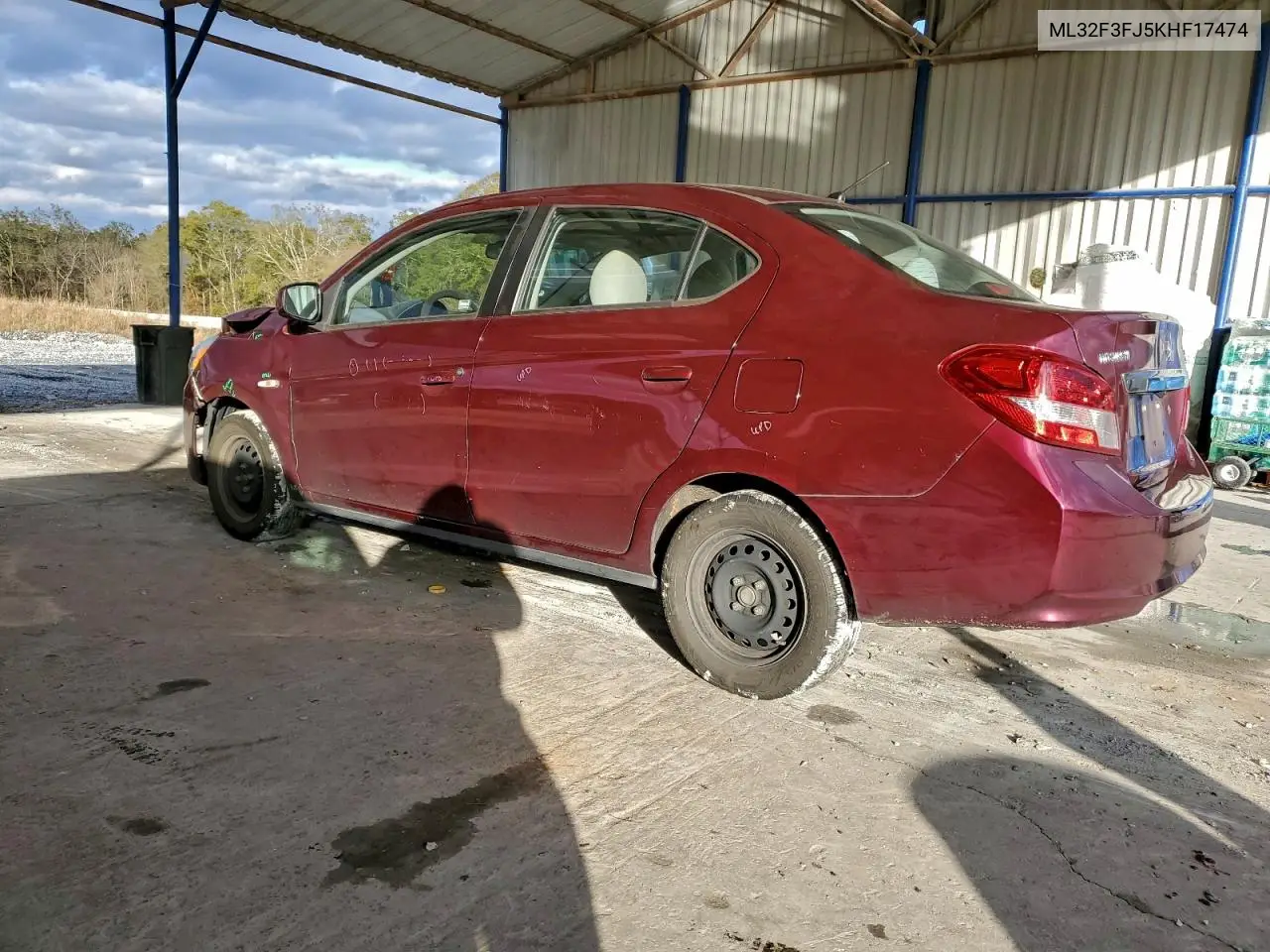 ML32F3FJ5KHF17474 2019 Mitsubishi Mirage G4 Es
