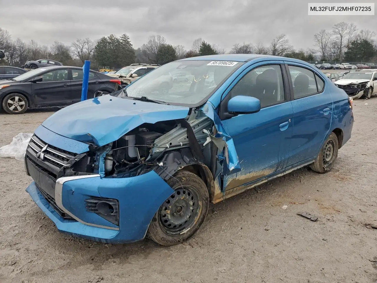 ML32FUFJ2MHF07235 2021 Mitsubishi Mirage G4 Es