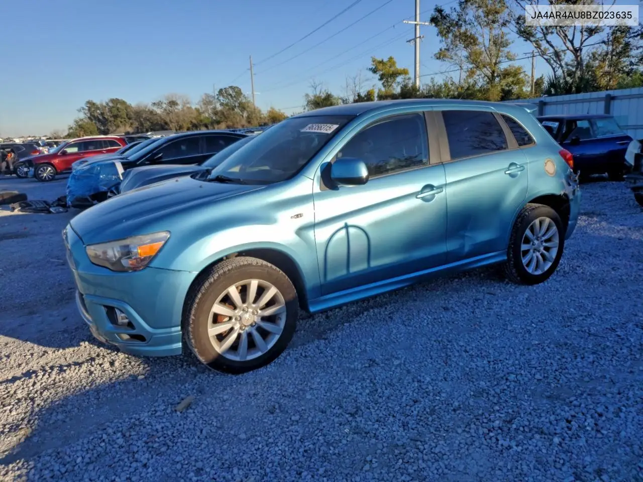 JA4AR4AU8BZ023635 2011 Mitsubishi Outlander Sport Se