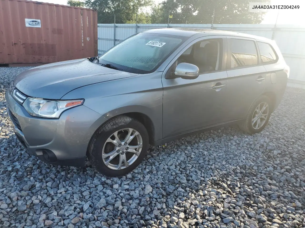 2014 Mitsubishi Outlander Se VIN: JA4AD3A31EZ004249 Lot: 51831775