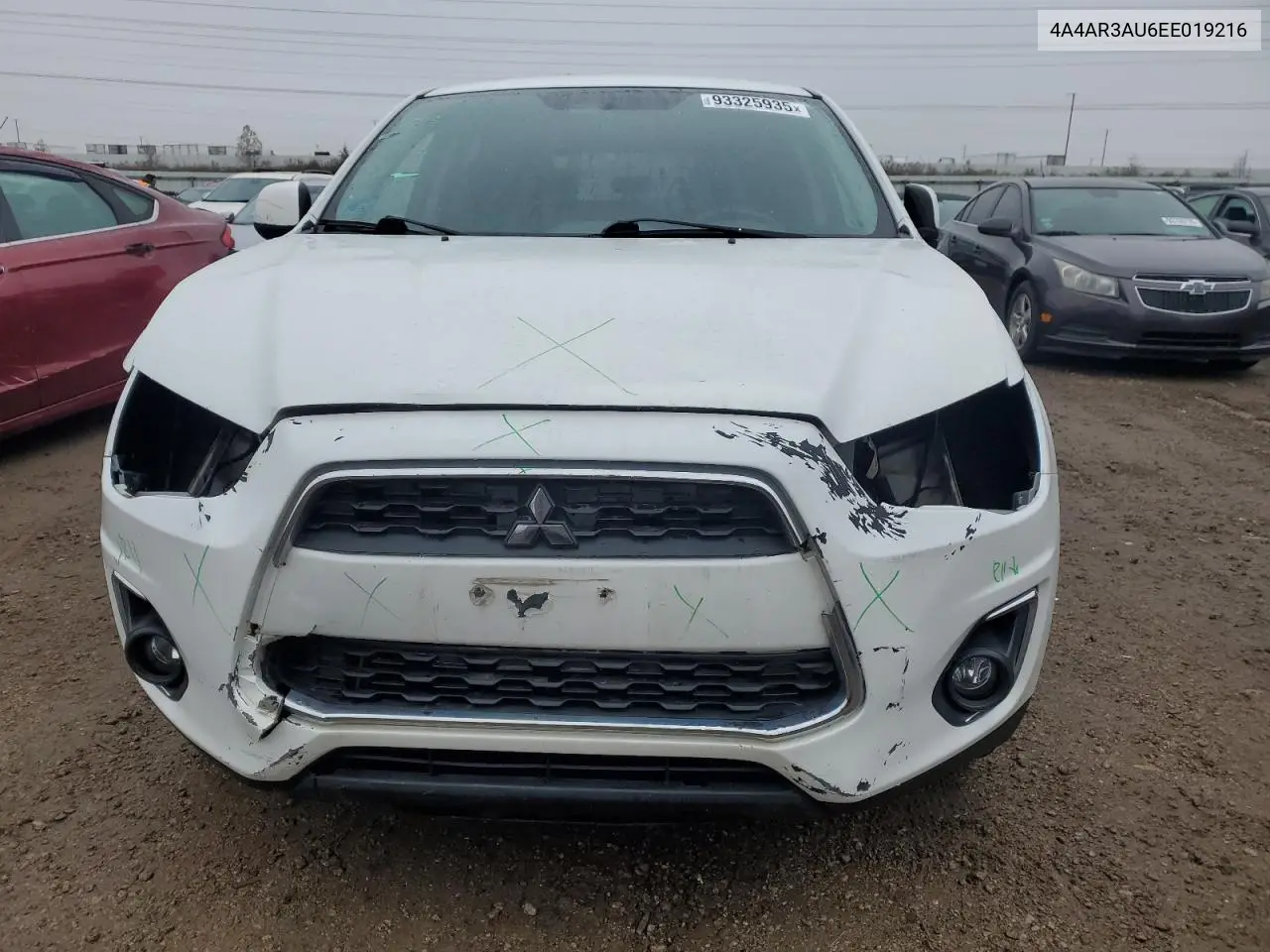 4A4AR3AU6EE019216 2014 Mitsubishi Outlander Sport Es