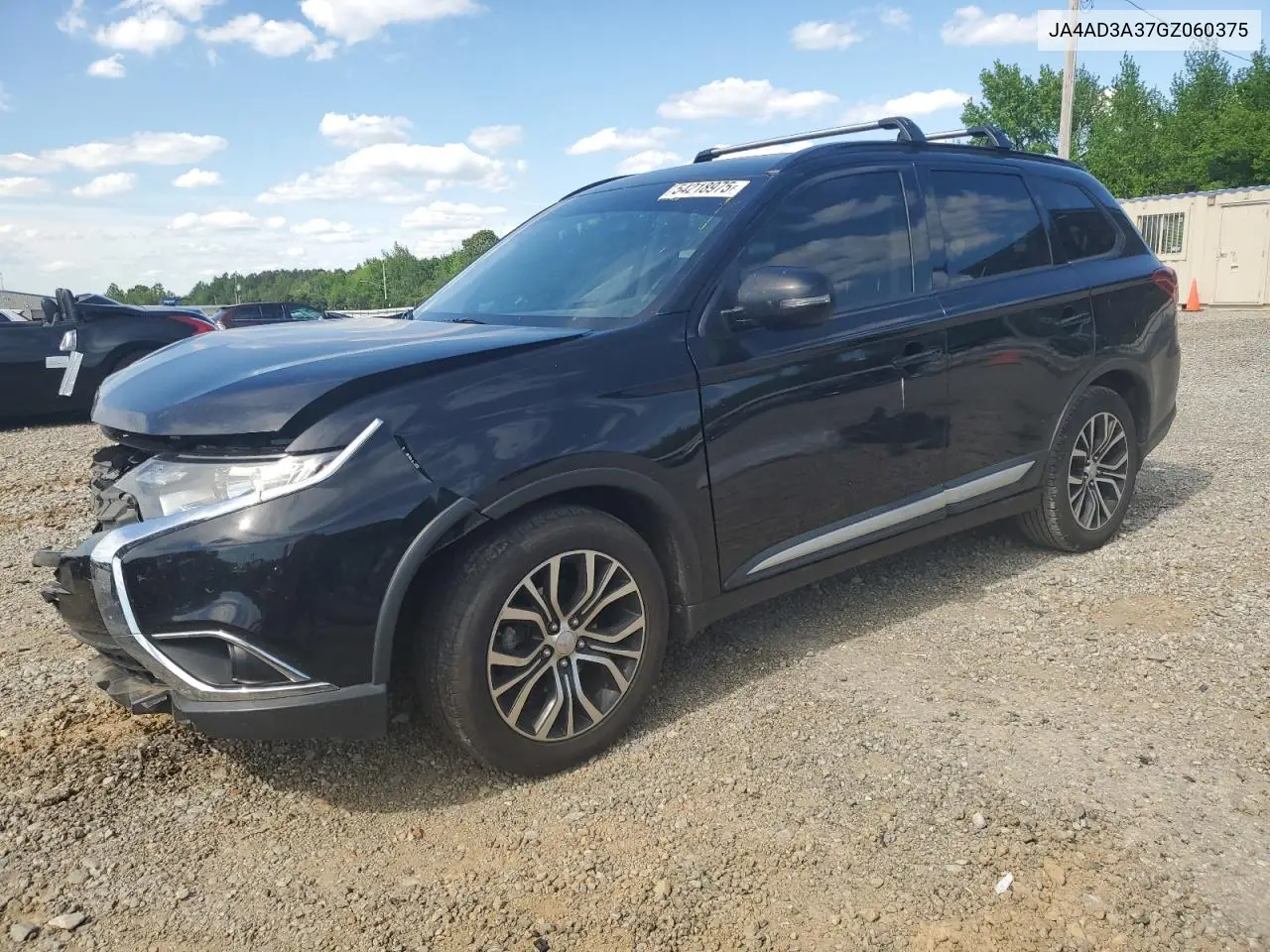 2016 Mitsubishi Outlander Se VIN: JA4AD3A37GZ060375 Lot: 54218975
