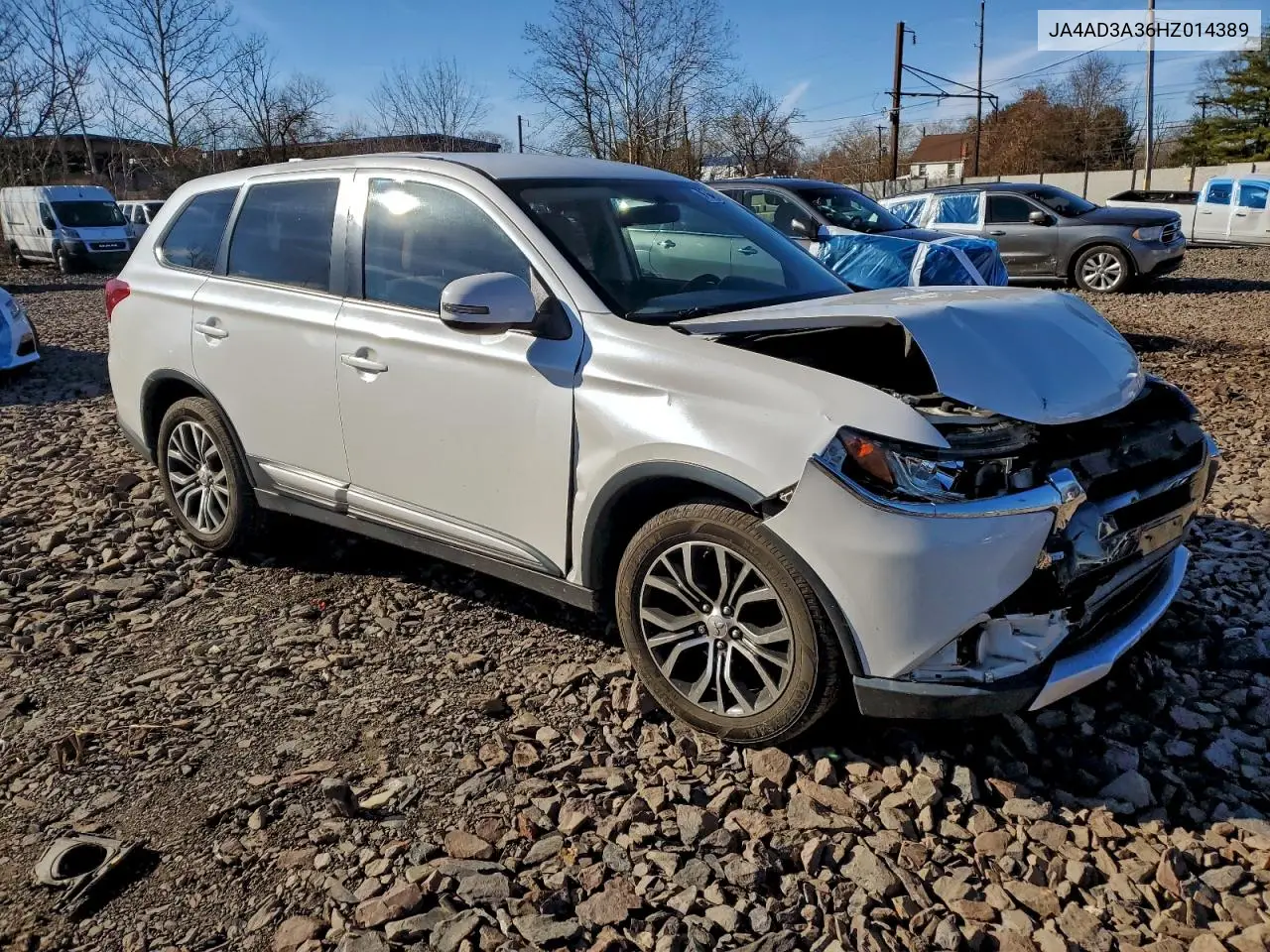 JA4AD3A36HZ014389 2017 Mitsubishi Outlander Se