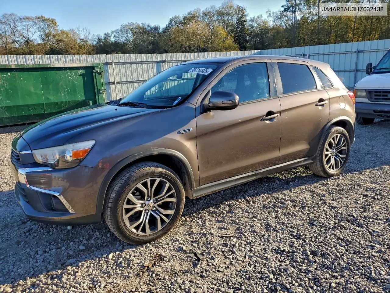 JA4AR3AU3HZ032438 2017 Mitsubishi Outlander Sport Es