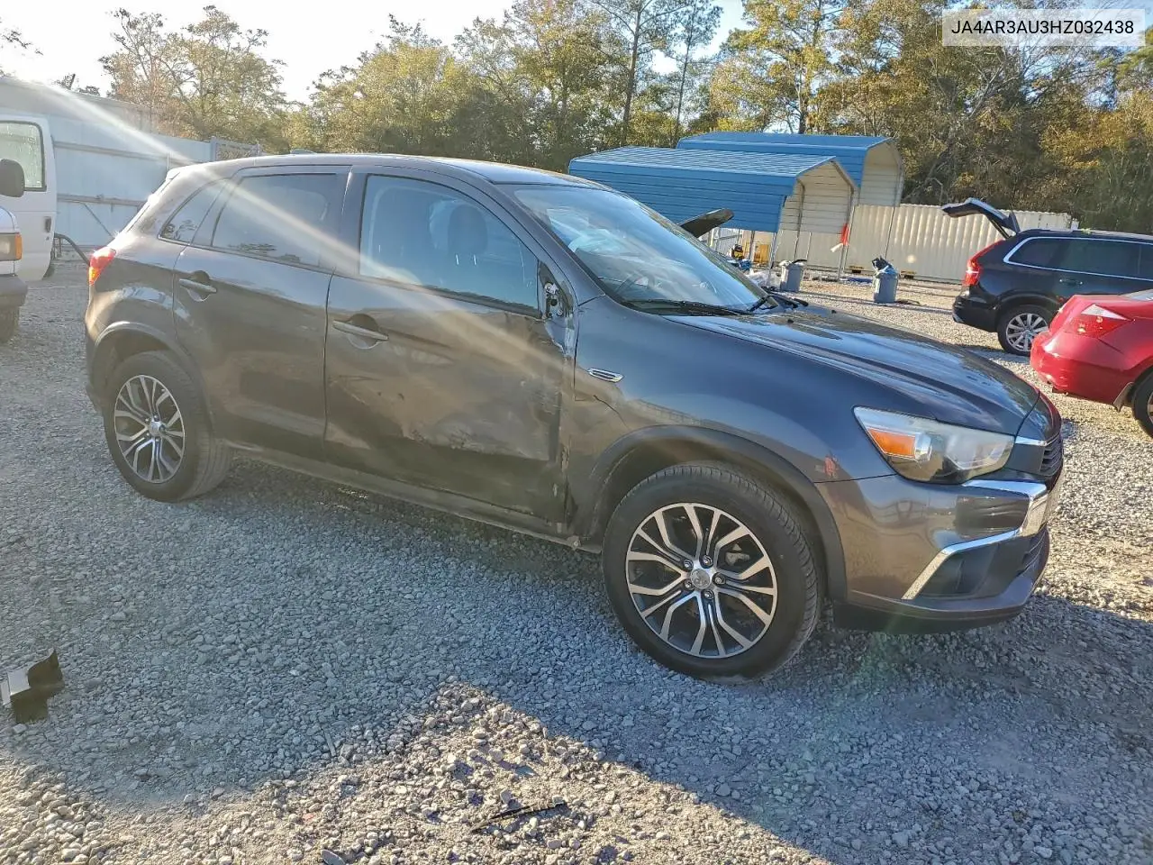 JA4AR3AU3HZ032438 2017 Mitsubishi Outlander Sport Es