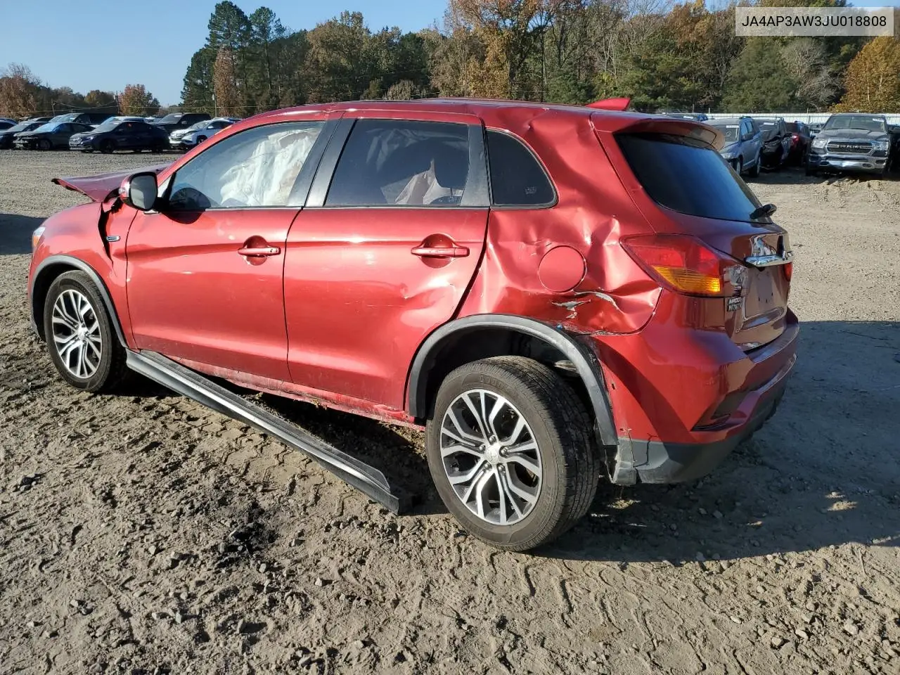 JA4AP3AW3JU018808 2018 Mitsubishi Outlander Sport Es