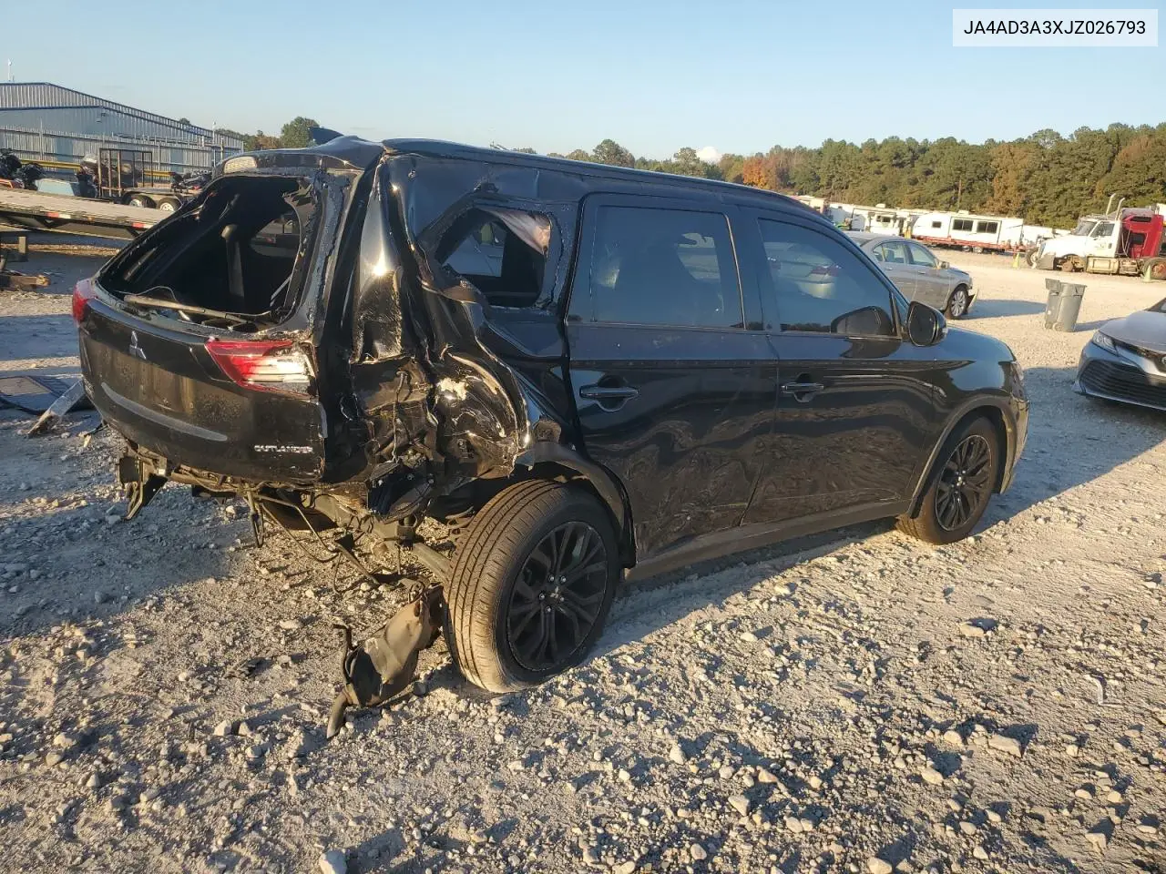 JA4AD3A3XJZ026793 2018 Mitsubishi Outlander Se
