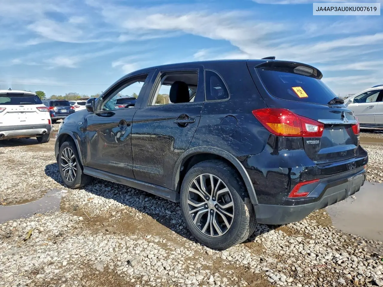 JA4AP3AU0KU007619 2019 Mitsubishi Outlander Sport Es