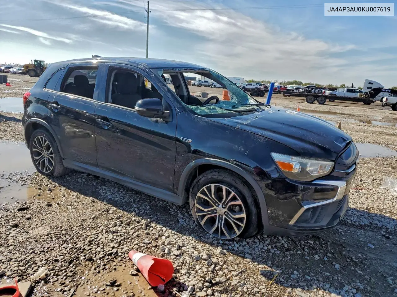 JA4AP3AU0KU007619 2019 Mitsubishi Outlander Sport Es