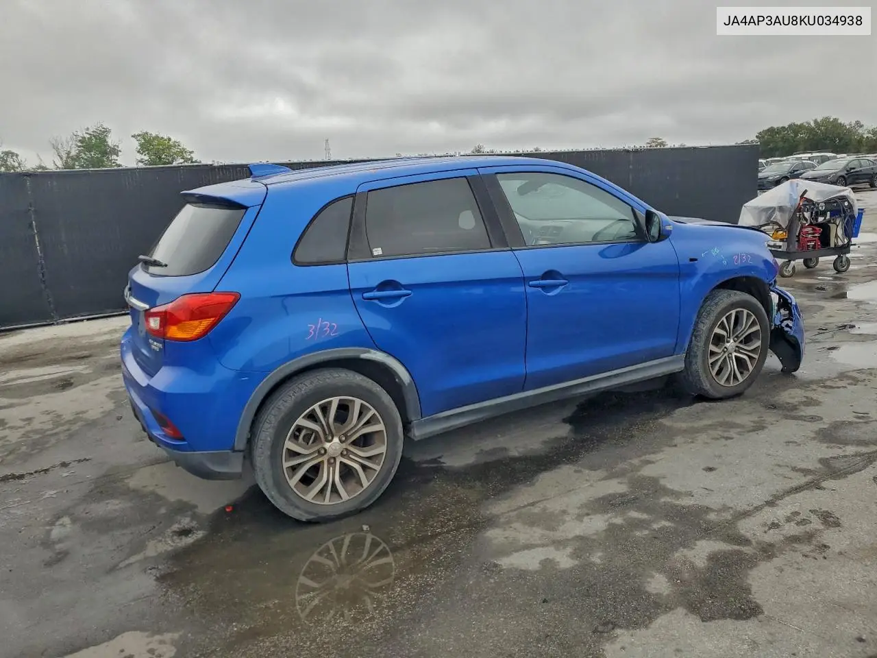 JA4AP3AU8KU034938 2019 Mitsubishi Outlander Sport Es