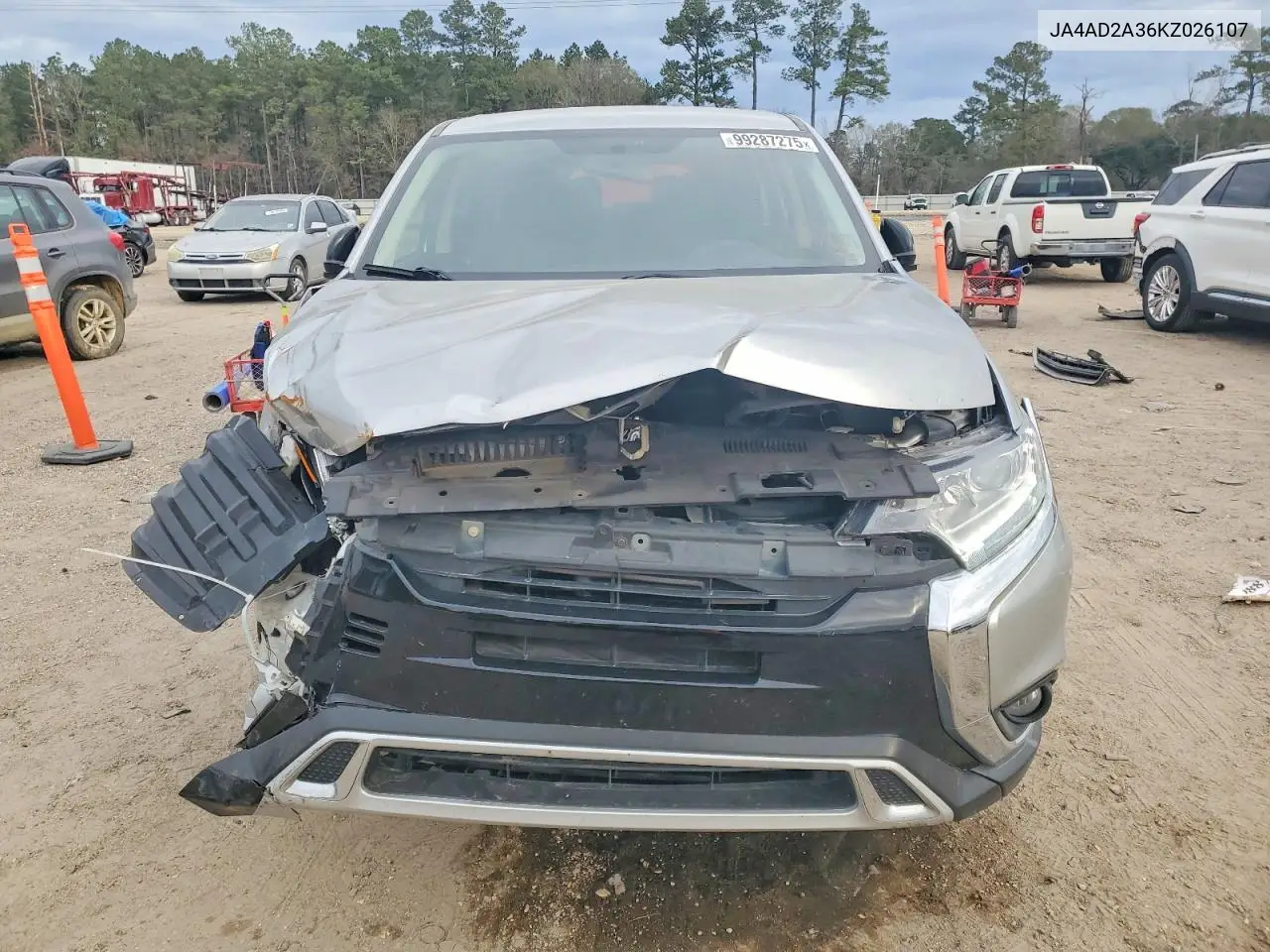 JA4AD2A36KZ026107 2019 Mitsubishi Outlander Es