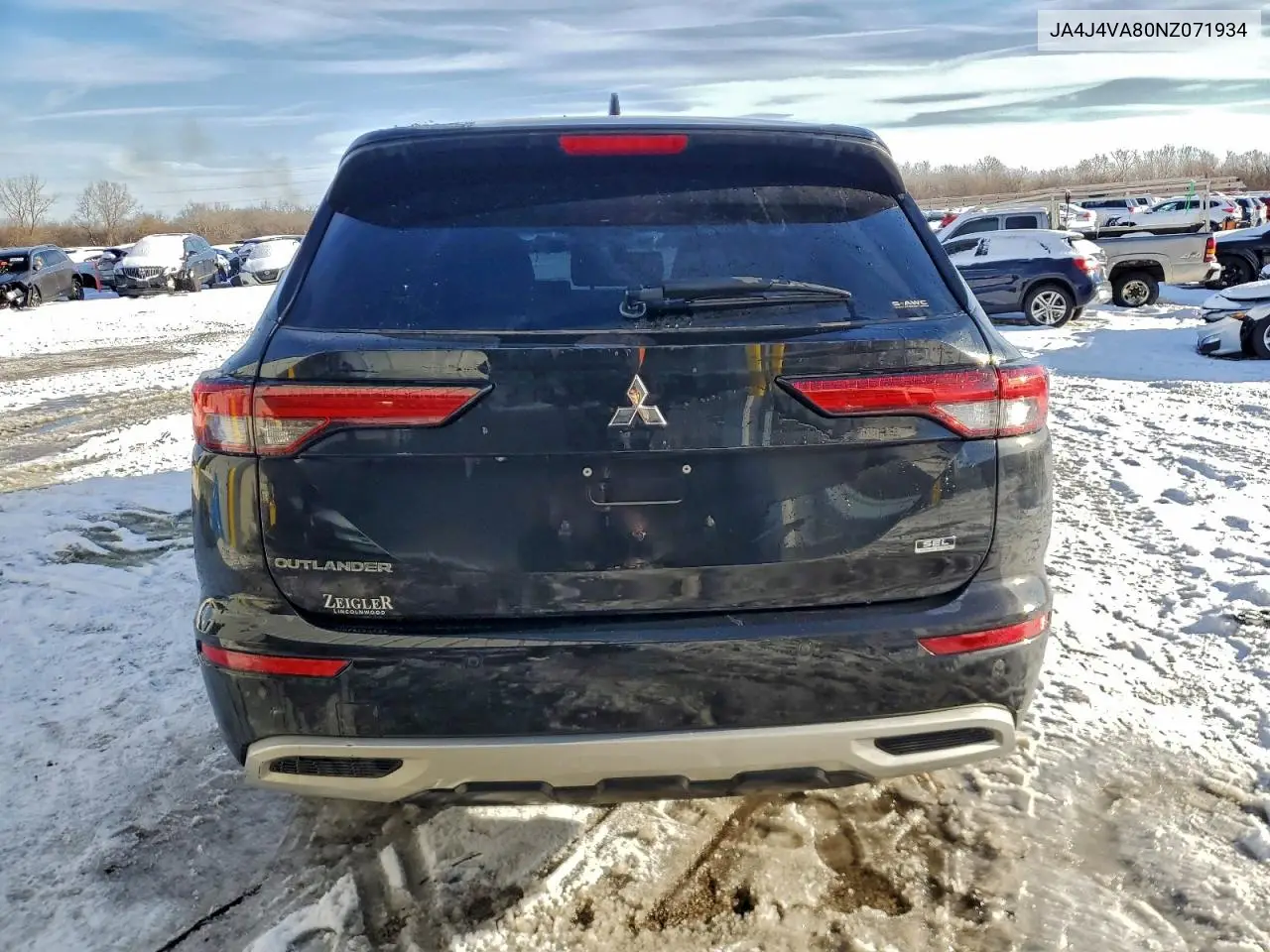 JA4J4VA80NZ071934 2022 Mitsubishi Outlander Sel
