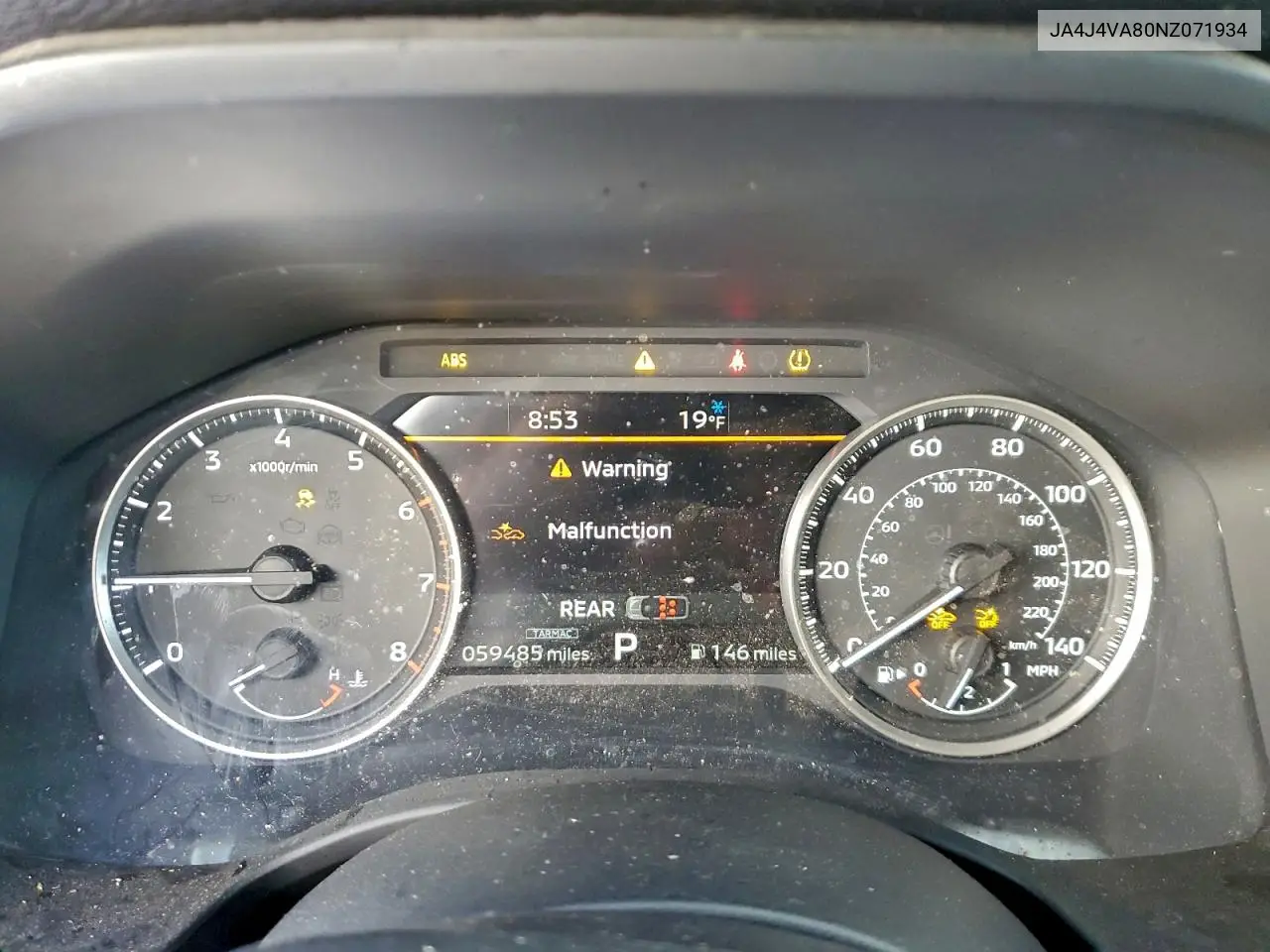 JA4J4VA80NZ071934 2022 Mitsubishi Outlander Sel