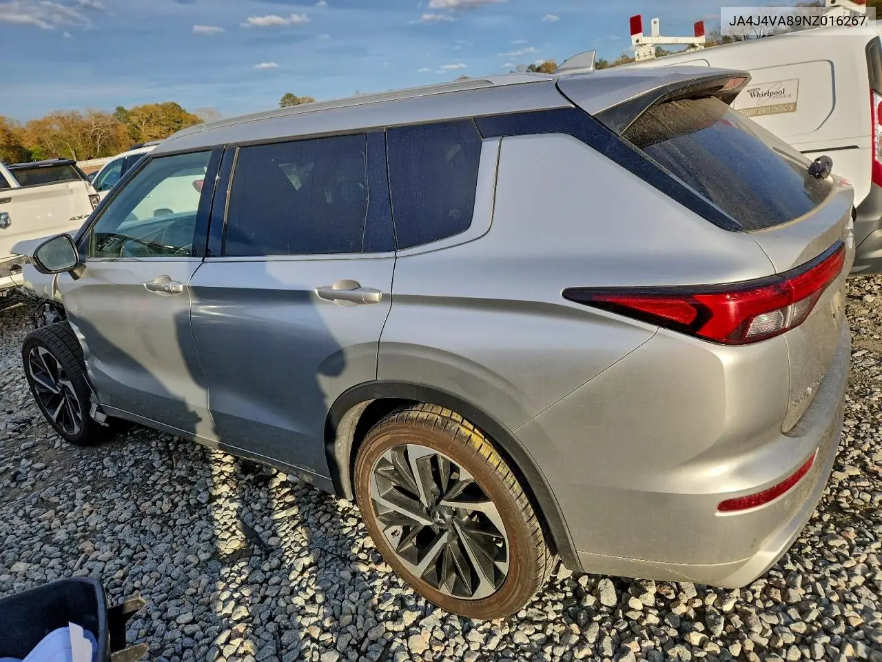 JA4J4VA89NZ016267 2022 Mitsubishi Outlander Sel