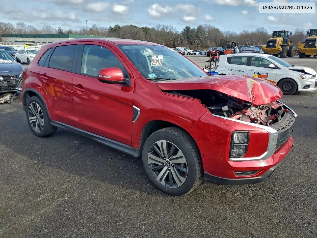 JA4ARUAU2RU011326 2024 Mitsubishi Outlander Sport S/Se