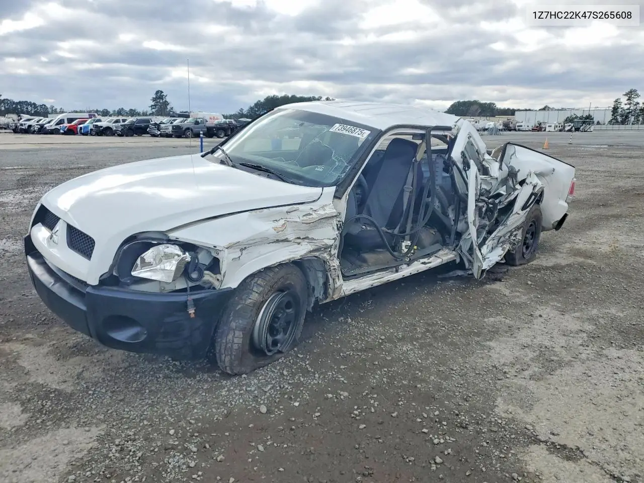 2007 Mitsubishi Raider Ls VIN: 1Z7HC22K47S265608 Lot: 73946875