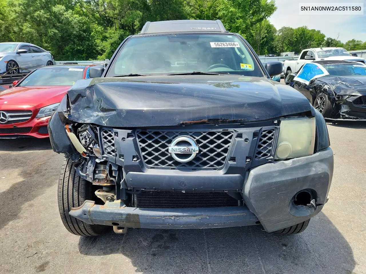 2010 Nissan Xterra X VIN: 5N1AN0NW2AC511580 Lot: 56263466