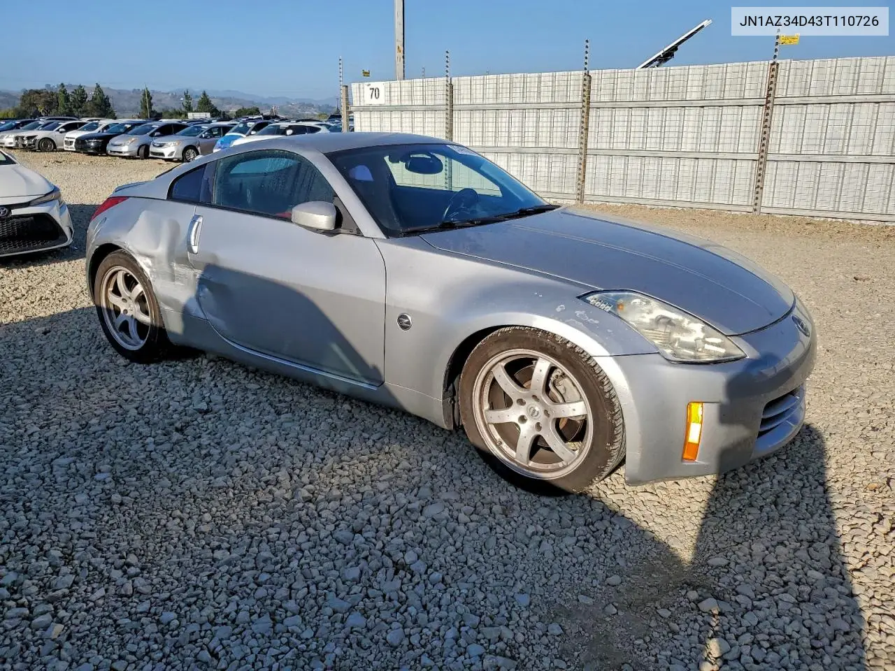 JN1AZ34D43T110726 2003 Nissan 350Z Coupe