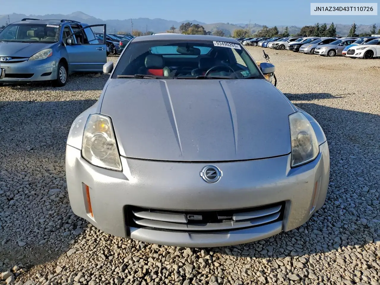 JN1AZ34D43T110726 2003 Nissan 350Z Coupe