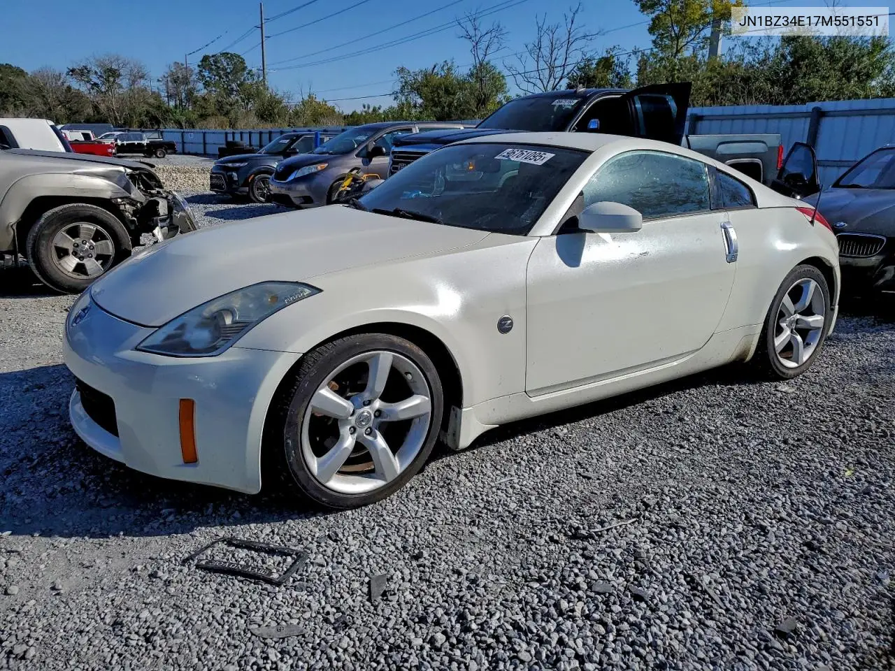 JN1BZ34E17M551551 2007 Nissan 350Z Coupe