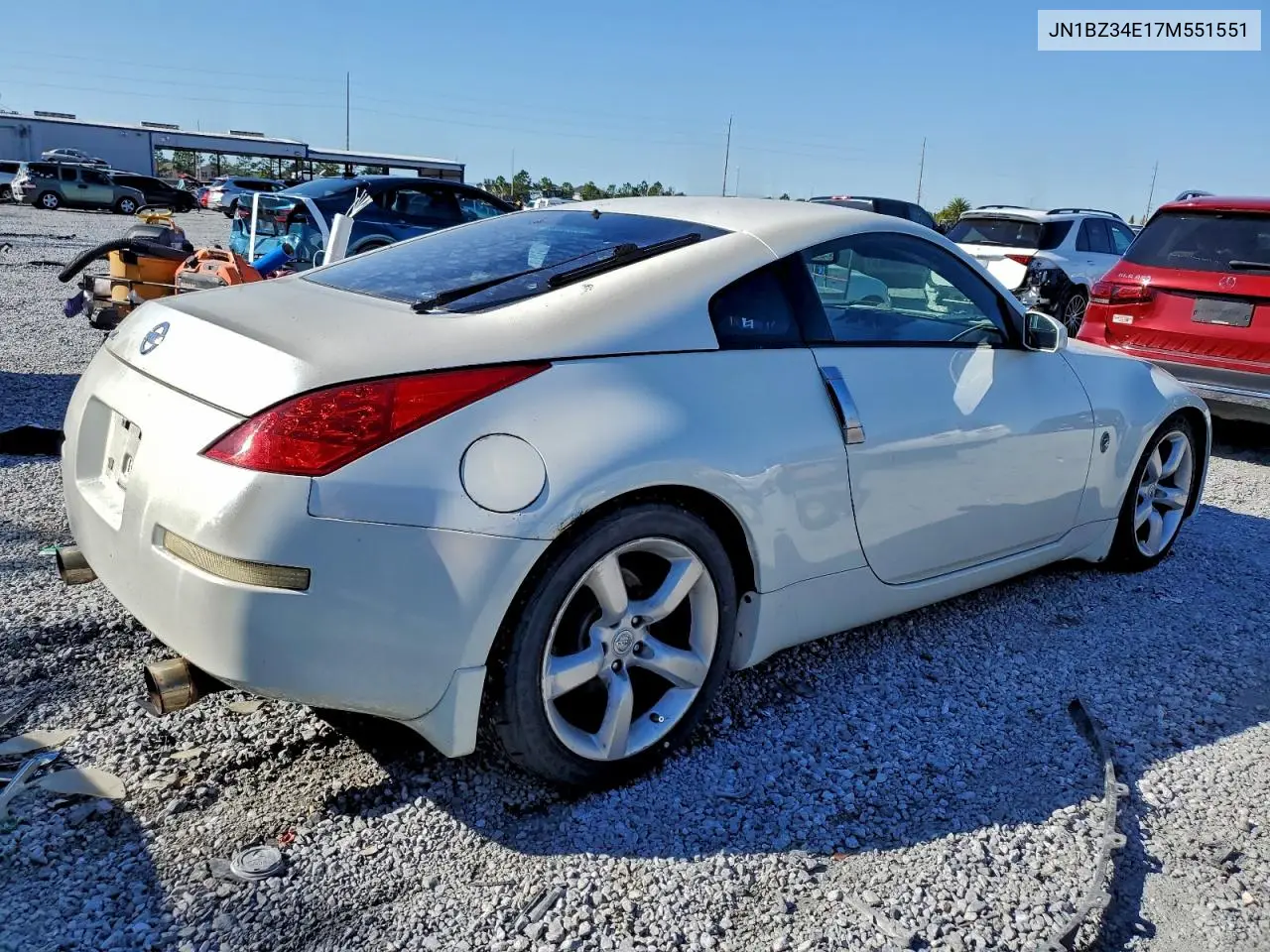 JN1BZ34E17M551551 2007 Nissan 350Z Coupe