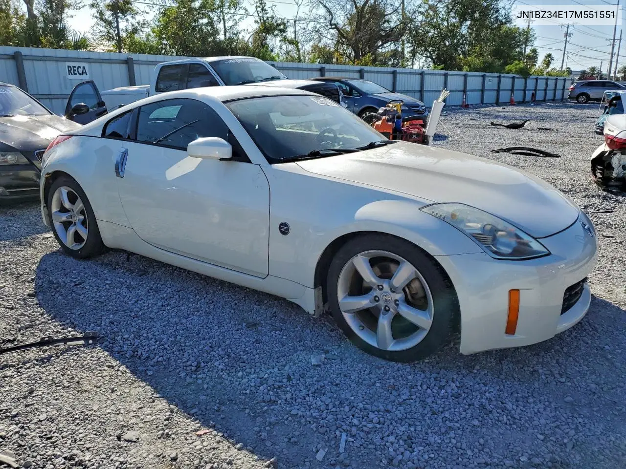 JN1BZ34E17M551551 2007 Nissan 350Z Coupe