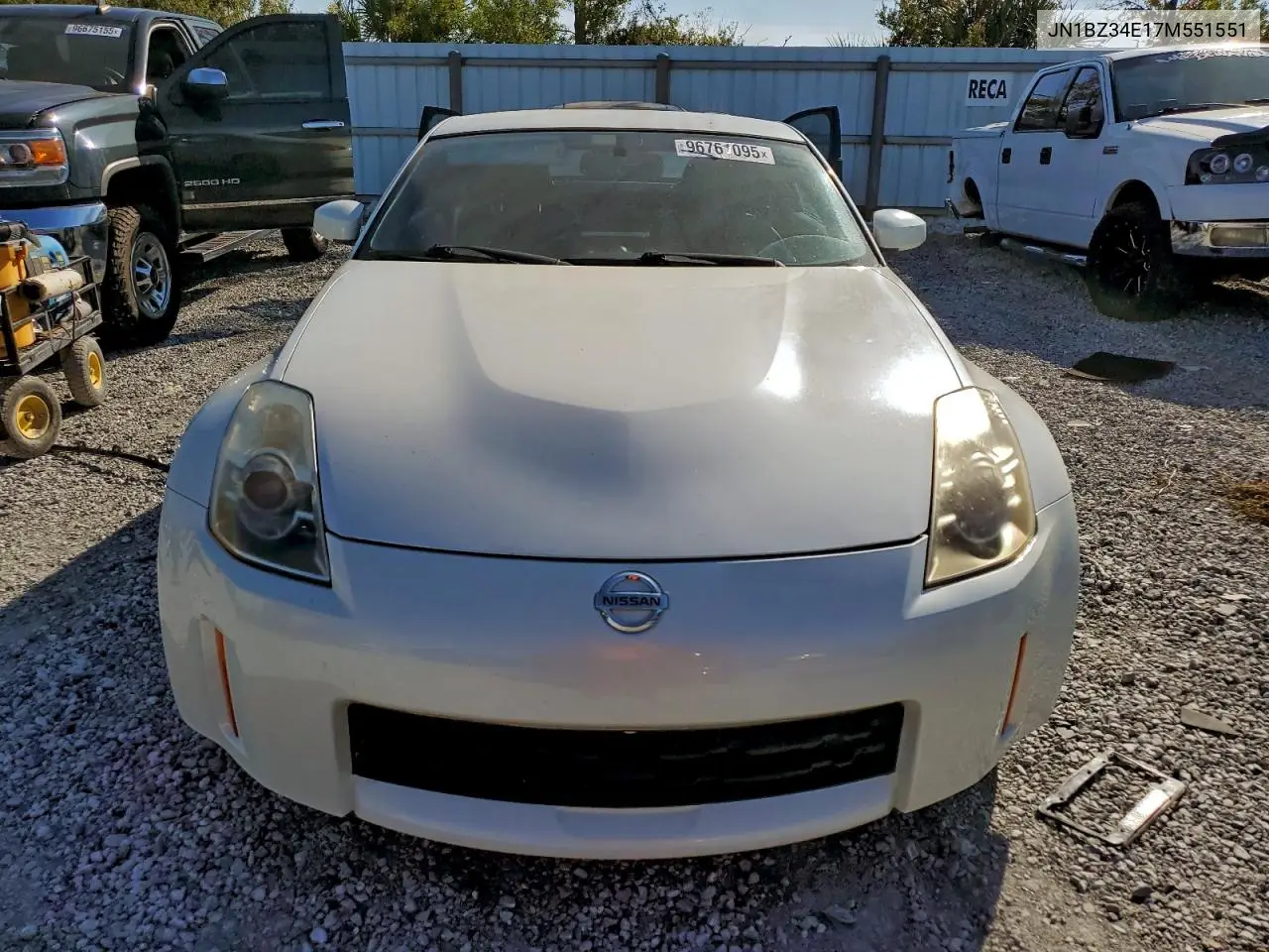 JN1BZ34E17M551551 2007 Nissan 350Z Coupe