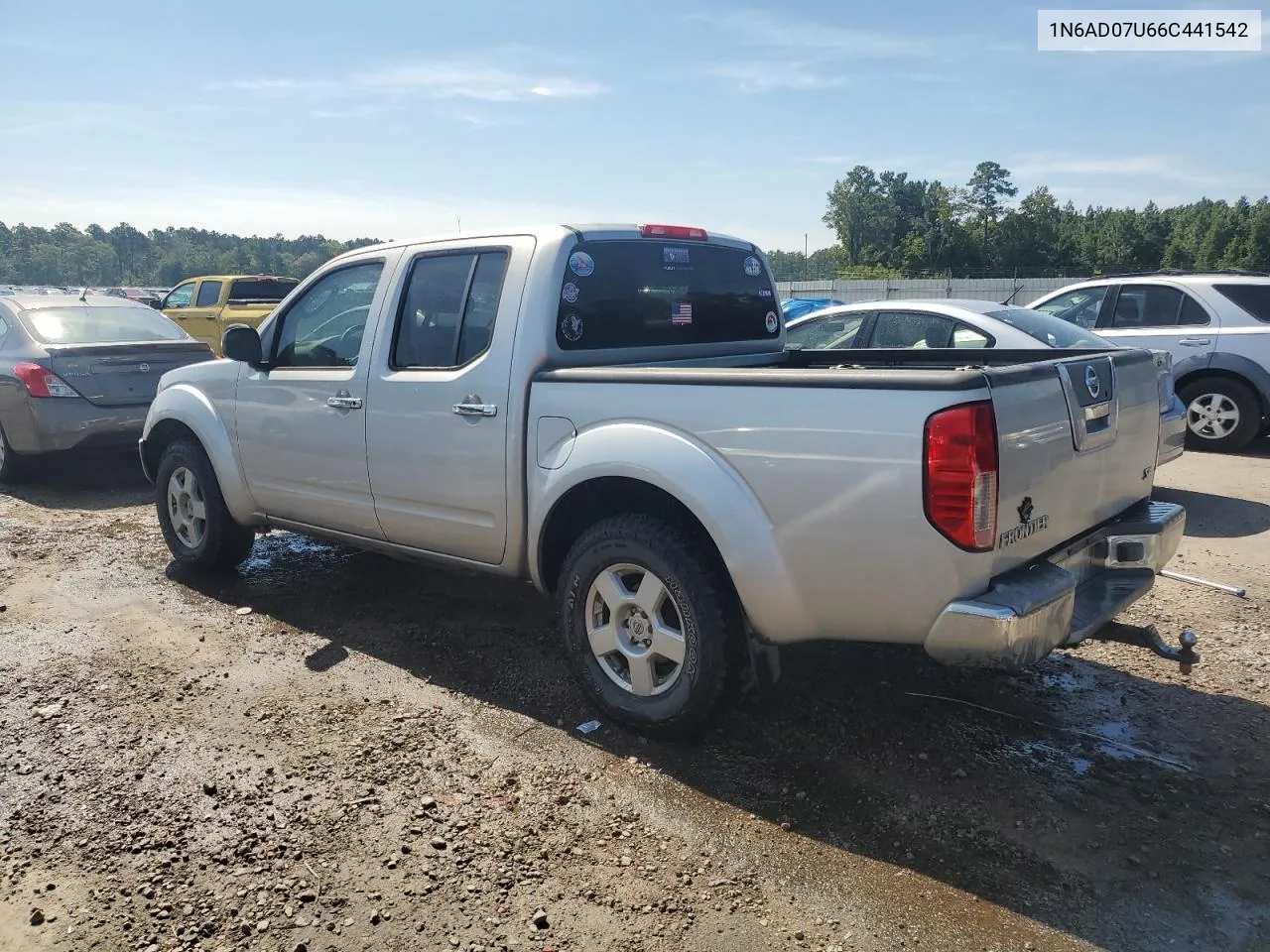 2006 Nissan Frontier Crew Cab Le VIN: 1N6AD07U66C441542 Lot: 69607754