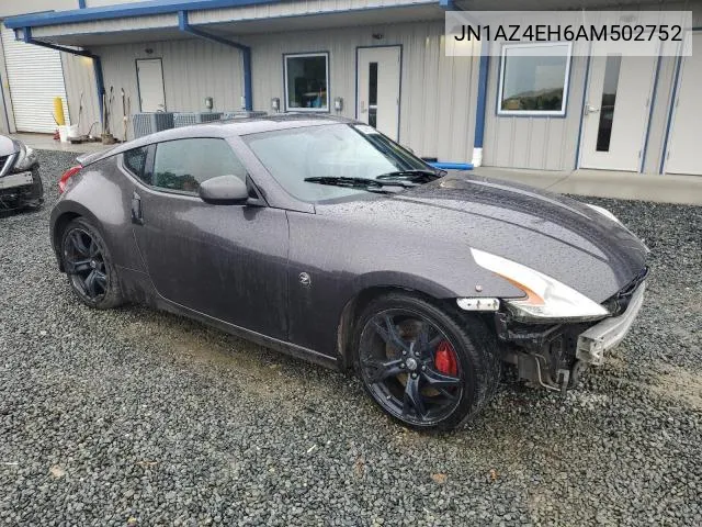 2010 Nissan 370Z VIN: JN1AZ4EH6AM502752 Lot: 56594344