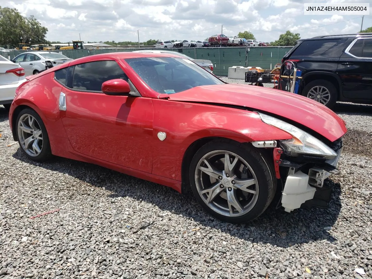 2010 Nissan 370Z VIN: JN1AZ4EH4AM505004 Lot: 57652374