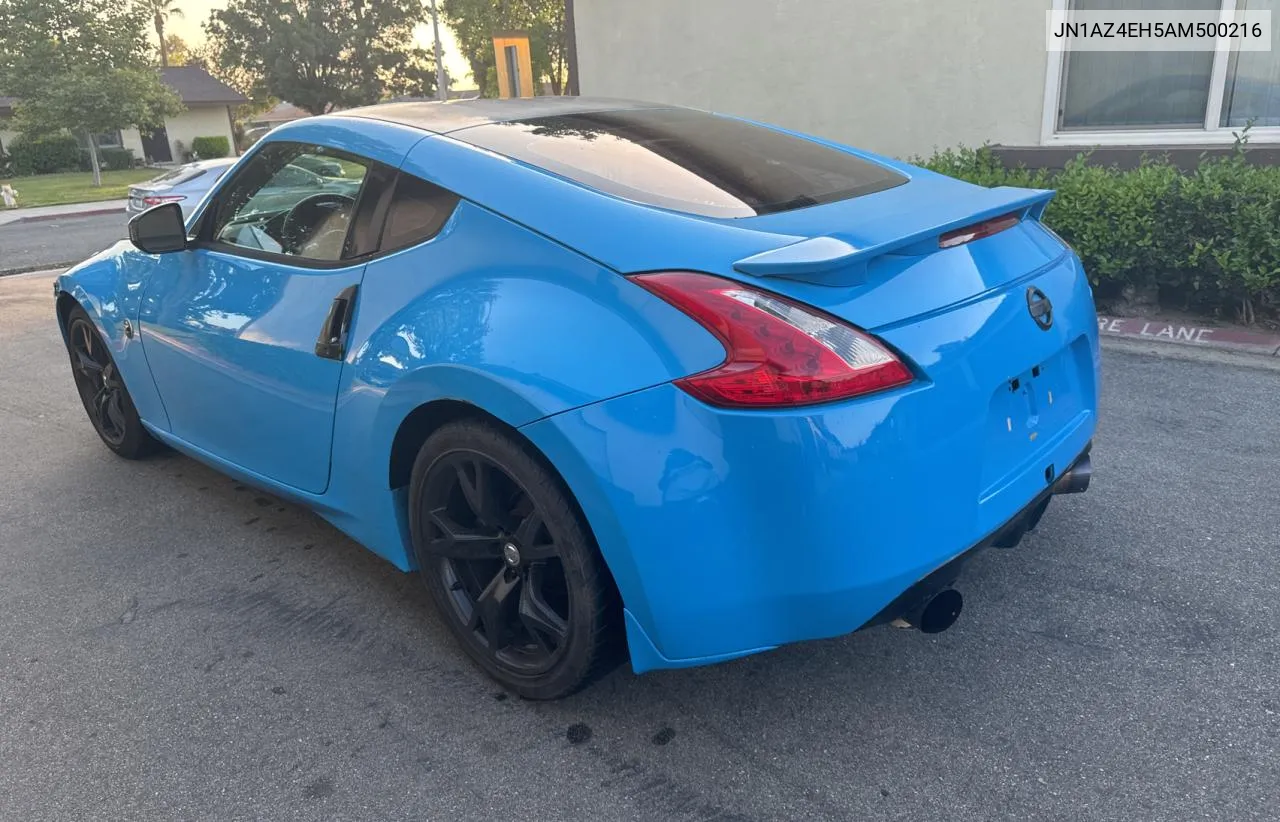 2010 Nissan 370Z VIN: JN1AZ4EH5AM500216 Lot: 59802704