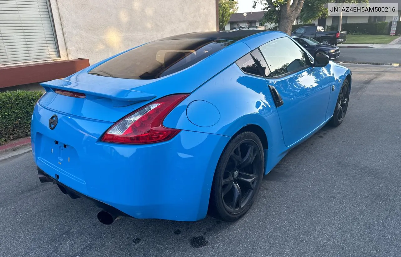 2010 Nissan 370Z VIN: JN1AZ4EH5AM500216 Lot: 59802704