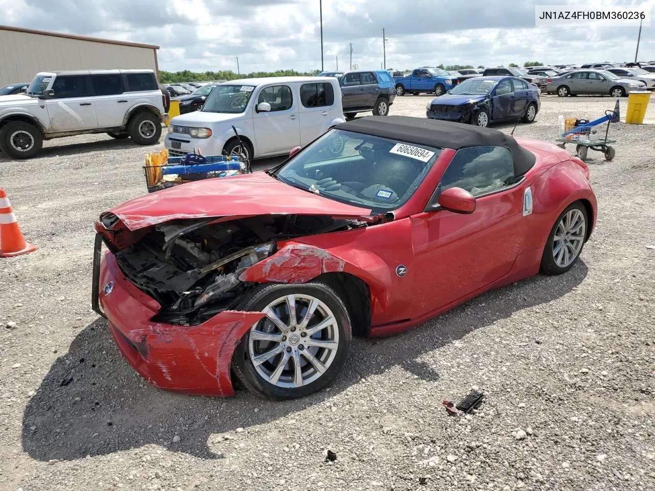 2011 Nissan 370Z Base VIN: JN1AZ4FH0BM360236 Lot: 60650694