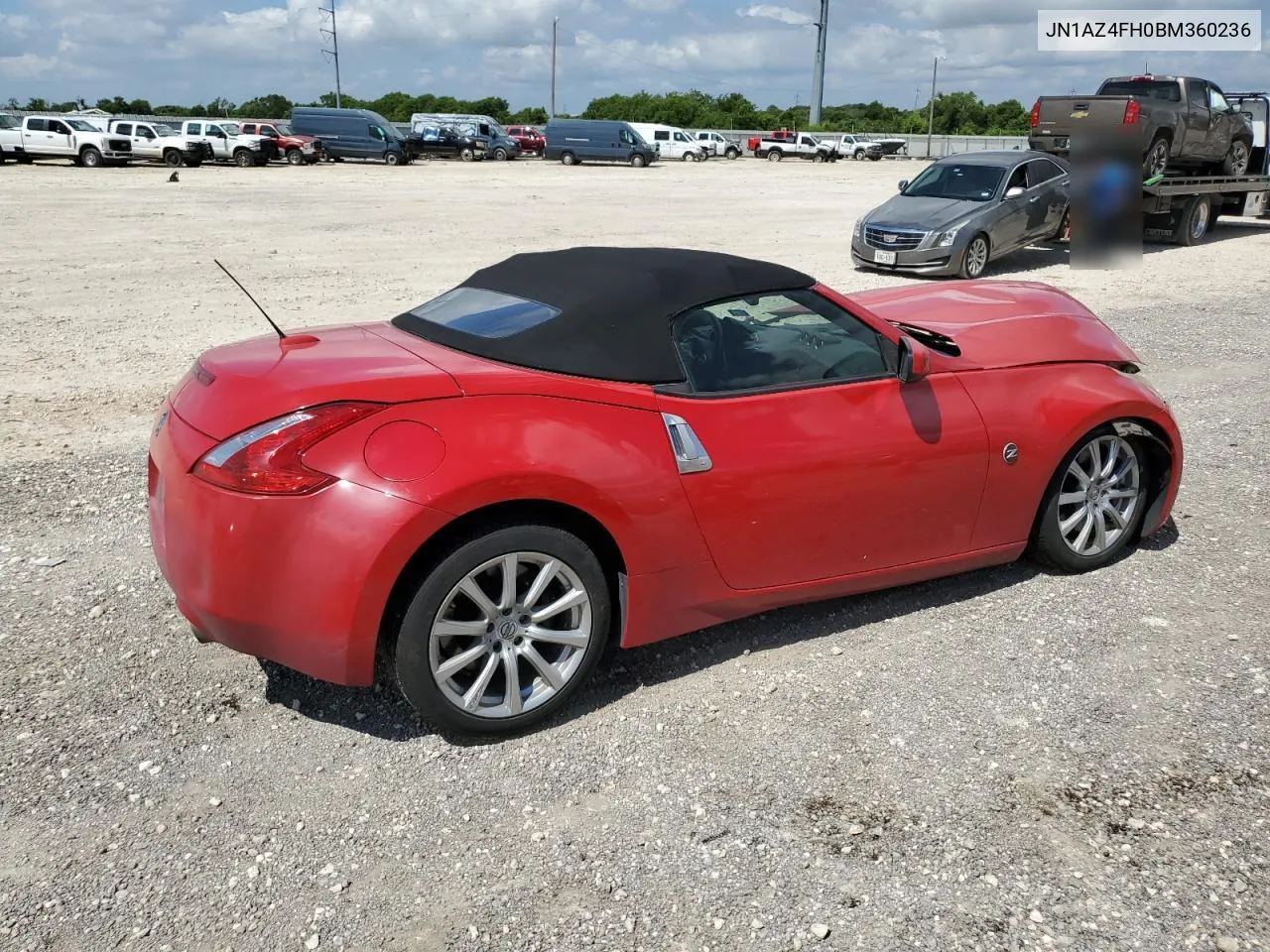 2011 Nissan 370Z Base VIN: JN1AZ4FH0BM360236 Lot: 60650694