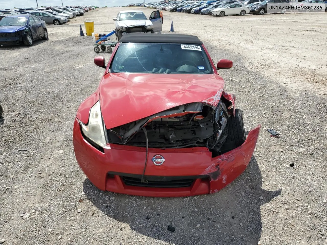 JN1AZ4FH0BM360236 2011 Nissan 370Z Base