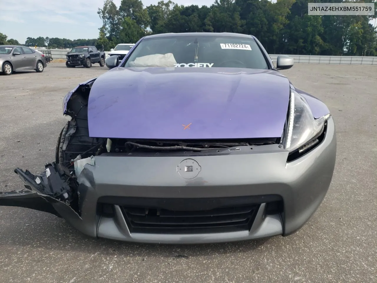 2011 Nissan 370Z Base VIN: JN1AZ4EHXBM551759 Lot: 71102724