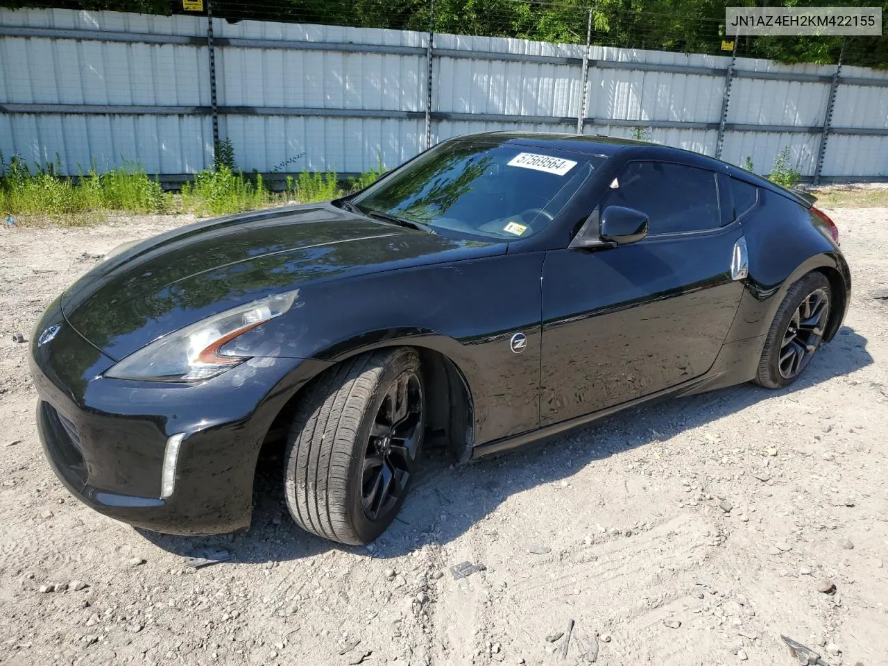 2019 Nissan 370Z Base VIN: JN1AZ4EH2KM422155 Lot: 57569564