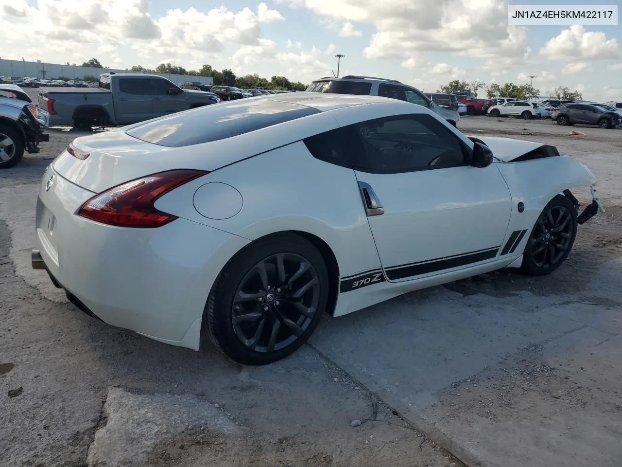 2019 Nissan 370Z Base VIN: JN1AZ4EH5KM422117 Lot: 61602714