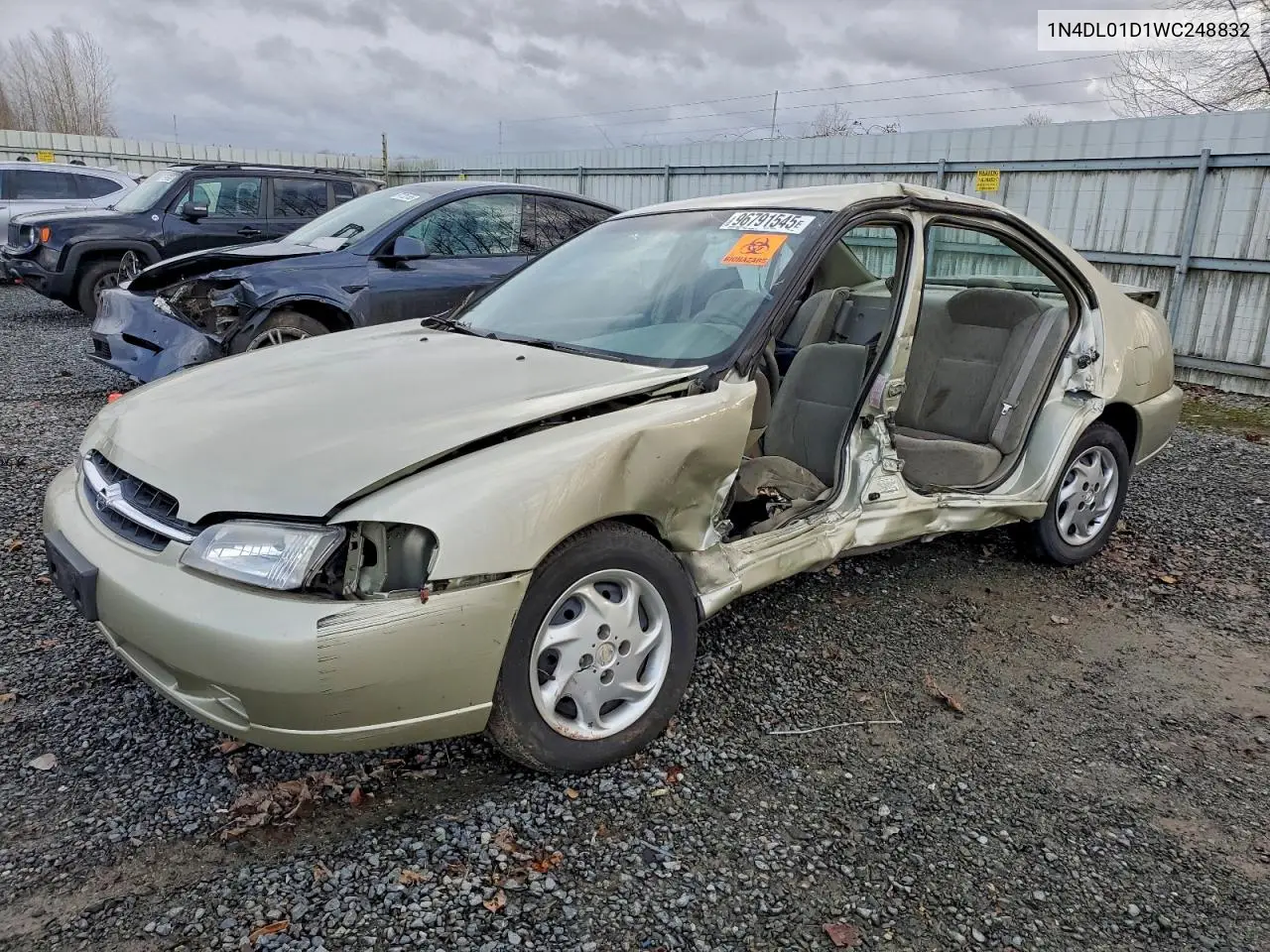 1N4DL01D1WC248832 1998 Nissan Altima Xe