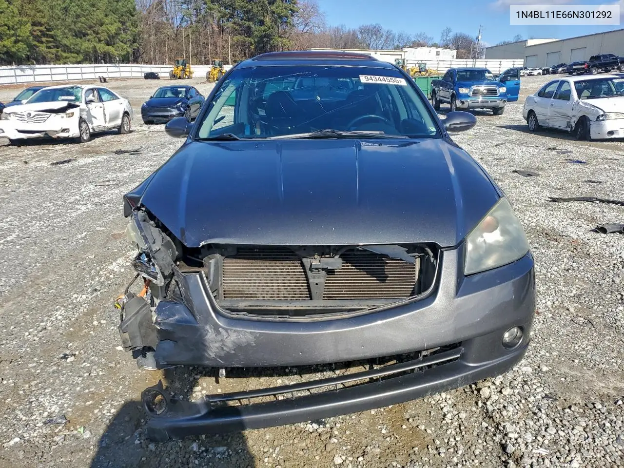 1N4BL11E66N301292 2006 Nissan Altima Se